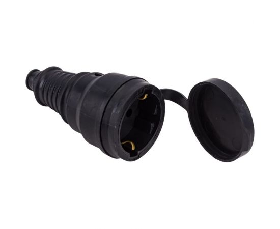 Штепсельная розетка MONO ELECTRIC с заземлением, каучук, в упаковке 170-010102-806 – изображение 4