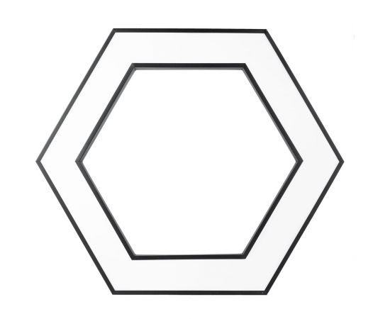 Светодиодный светильник ЭРА Geometria Hexagon SPO124B40K051 51Вт 4000К 3900Лм IP40 черный Б0050557 – изображение 7