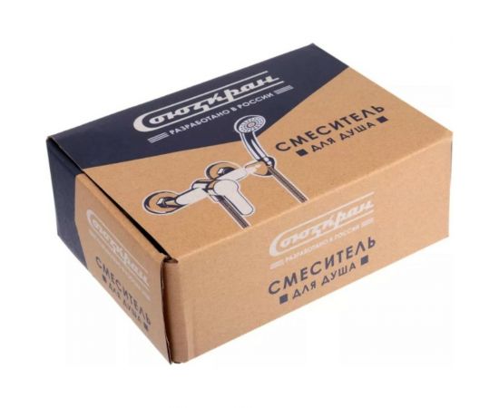 Смеситель для душа СоюзКран с душевым набором, керамический картридж 40 мм, хром, цинк SК04-N112 567-106 – изображение 6