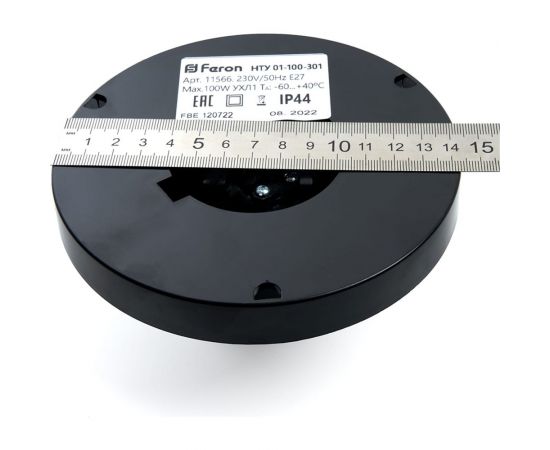 Садово-парковый светильник FERON ПМАА, 230V E27, d=400мм, молочно-белый (на столб), НТУ 01-150-401 11713 – изображение 10