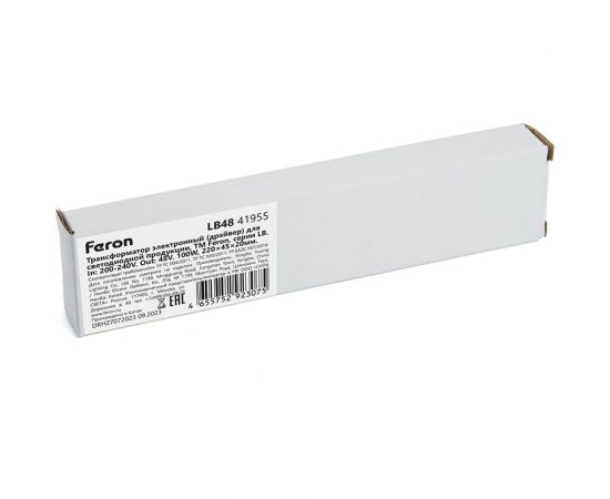 Электронный трансформатор для трековых светильников FERON 100W 48V (драйвер), LB48 41955 – изображение 6