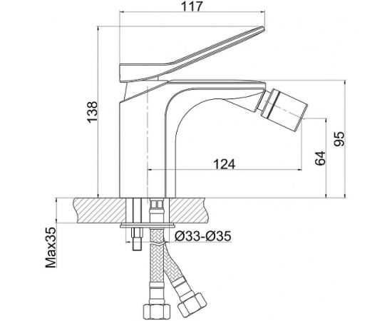 Смеситель для биде Cersanit ODRA 63053 – изображение 7