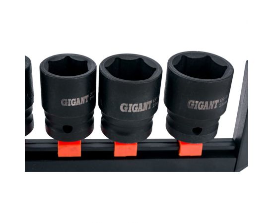 Набор торцевых ударных головок (9 шт; 10-24 мм; 1/2 DR) Gigant G-11323 – изображение 3