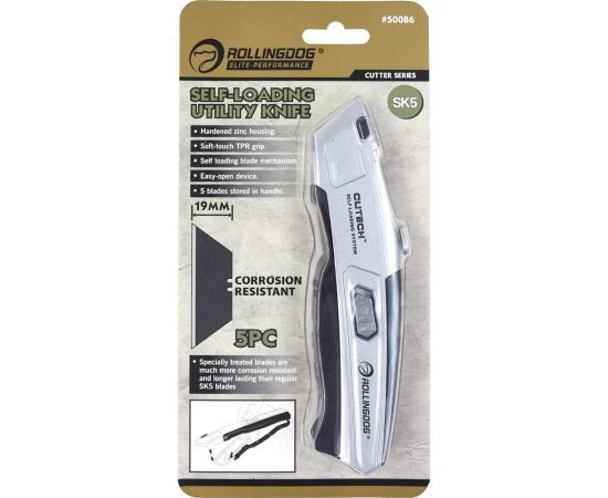 Малярный нож Rollingdog Cutech с 5 лезвиями в комплекте 50086 