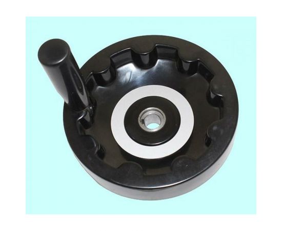 Маховик TLX 125x12x44x4мм DxdxHxb цельнолитой, бакелит с откидной ручкой 65937 