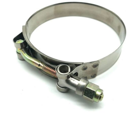 Усиленный хомут TITAN LOCK 64-67 мм, нержавеющая сталь лента+болт AISI 304 TL64-67RCSS 