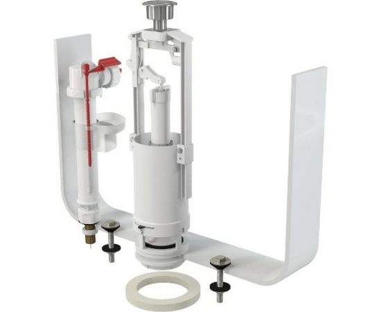 Выпускной комплект со СТОП кнопкой Alca Plast SA2000SK 3/8" CHROM 