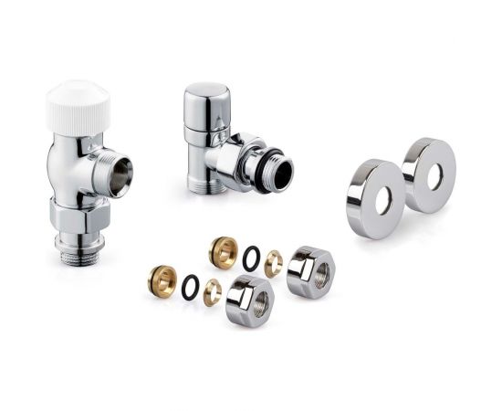 Термостатический набор для радиатора ROYAL THERMO Design Pro осевой, хром, 15 мм НС-1458114 