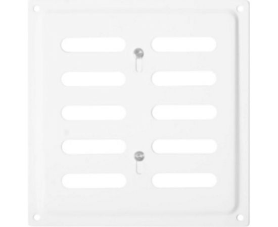 Решетка вентиляционная 150x150 мм, регулируемая, белый Домарт 170956 