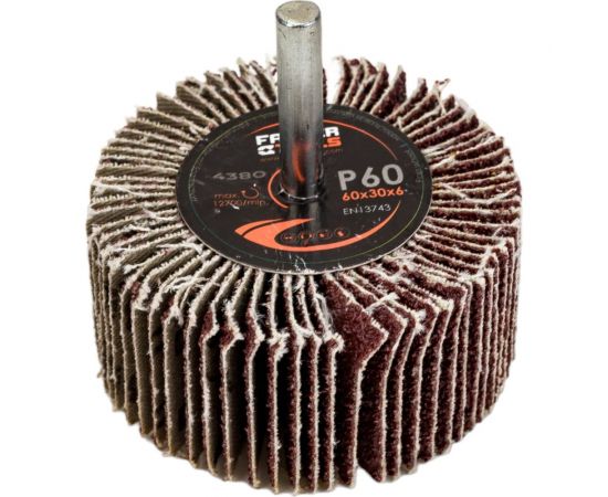 Круг лепестковый радиальный 60x30 мм, P60 FASTER TOOLS 4380 