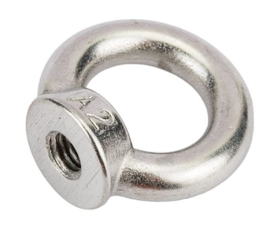 Нержавеющая рым-гайка KREPFIELD М8, ART 582, А2, 1 шт. 582А2РЫМГАЙКАМ8-1 