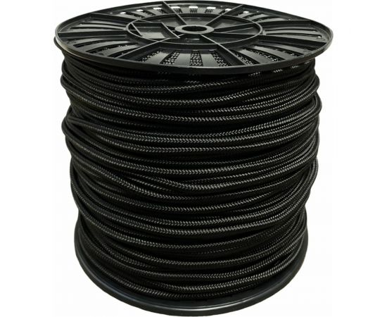 Капроновый фал truEnergy 8 мм, черный, катушка 200 м 12258 
