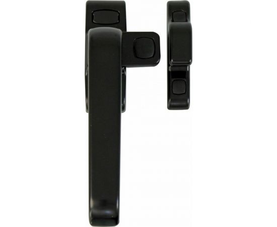 Оконная ручка-засов Amig алюминий, черная, левая Gamma (IZ) NE 