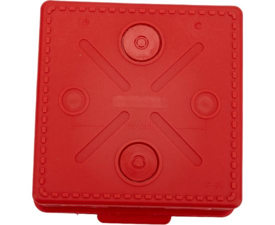 Распаечная коробка для открытой проводки Урал ПАК красная 100х100х50мм с гермовводами, негорючая (НГ) КО-53013100-018-i – изображение 3