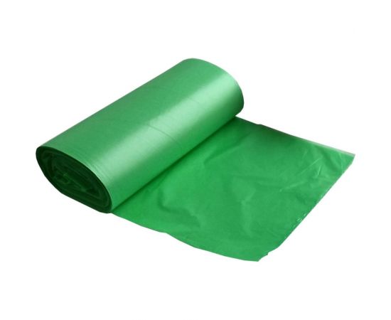 Мешки для мусора в рулоне (30 шт, 680х580 мм, 60 л, 10 мкм, ПНД, зеленые) Luscan 1557724 – изображение 4