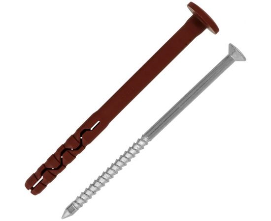 Усиленный нейлоновый дюбель-гвоздь ЕВРОПАРТНЕР multi pro f, грибовидный борт, 8x100 мм, 10 шт. B7 0023 – изображение 2