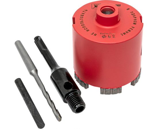 Коронка алмазная Turbo Fast Expert 82 мм, M16, Laser EKF dch-82-trb-m16 – изображение 5