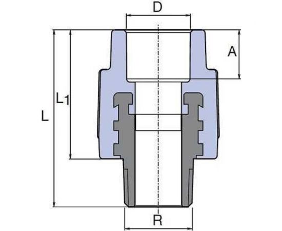 Переход WAVIN EKOPLASTIK 25x3/4" НР SZE02525XX – изображение 3