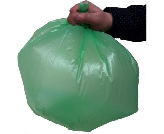 Мешки для мусора в рулоне (30 шт, 680х580 мм, 60 л, 10 мкм, ПНД, зеленые) Luscan 1557724 – изображение 3