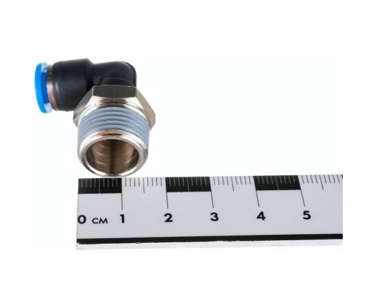 Фитинг цанговый угловой с наружной резьбой 3/8M для трубки диаметром 6 мм SHPI PL 06-R03 – изображение 2