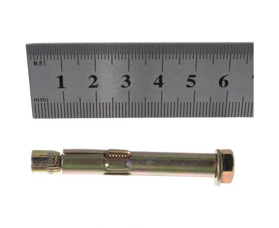 Анкерный болт Зубр 8 x 60 мм, 50 шт, желтопассивированный, Профессионал 302312-08-060 – изображение 3