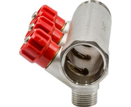 Коллектор VRT 1""x1/2"", с регулировочными вентилями, 3 выхода 524074 – изображение 4