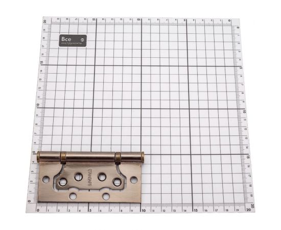 Накладная петля без врезки Стандарт 2BB AB (100х75х2.5 мм; бронза; 1 шт) 7104 – изображение 4