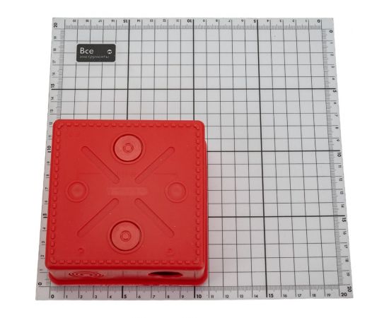 Распаечная коробка для открытой проводки Урал ПАК красная 100х100х50мм с гермовводами, негорючая (НГ) КО-53013100-018-i – изображение 2