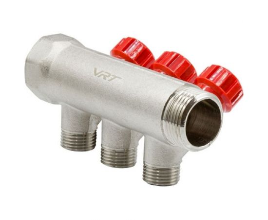 Коллектор VRT 1""x1/2"", с регулировочными вентилями, 3 выхода 524074 – изображение 8