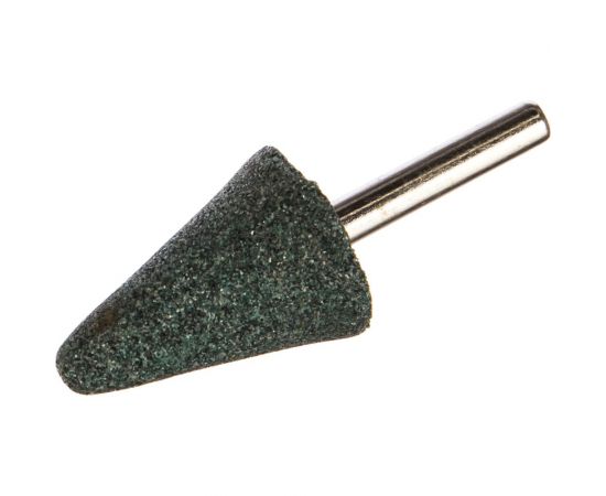 Шарошка абразивная по камню мрамору кафелю хвостовик 6 мм конус с закруглением 25x35 мм FIT IT 36981 