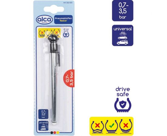 Шинный манометр со шкалой Alca 563000 
