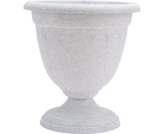 Высокий вазон Martika Колывань 0.8 л, диаметр 14 см, мрамор С132М 