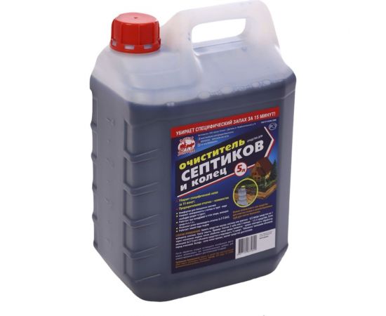 Средство для септиков и колец 5 л, биоактиватор для бактерий, выгребных ям, дачных туалетов Артель Золотарь 2010105 