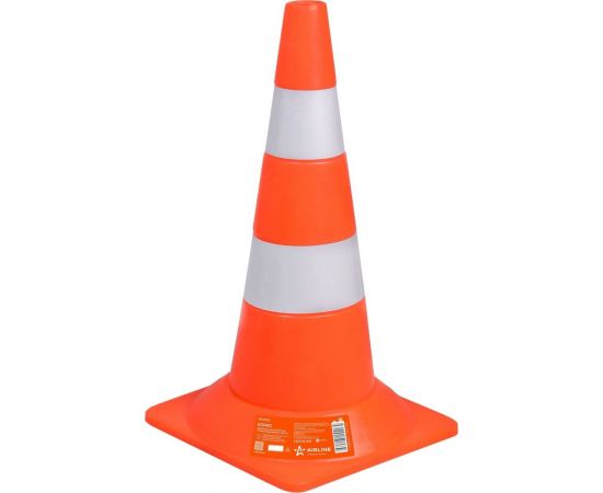 Дорожный мягкий конус Airline 520 мм, 2 световозвращающие полосы AKON003 
