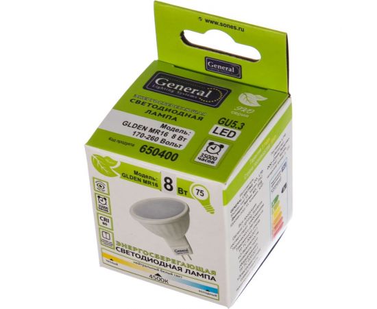Светодиодная лампа General Lighting Systems MR16-8W-GU5.3-650400 – изображение 3