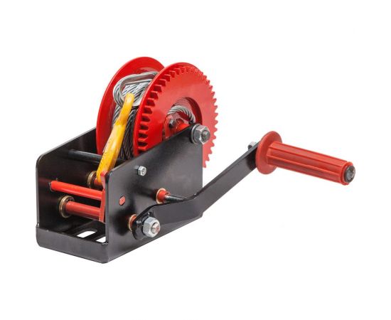 Ручная малая лебедка ЦМК ЛРМ-1,5(500) барабанная, трос 6.2 мм х 10 м L0022 – изображение 2