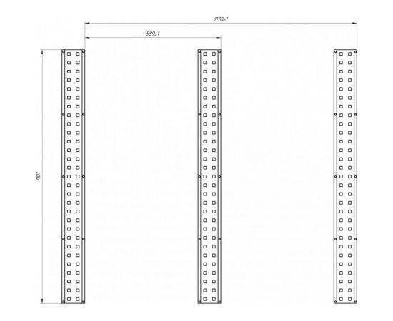 Перфорированный профиль Верстакофф QDR-1 (В-1101хШ-100хГ-20) 118501 – изображение 2