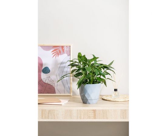 Горшок для цветов Idiland Laurel D 175 мм, 2.3 л, с поддоном, серый 221610935/03 – изображение 2