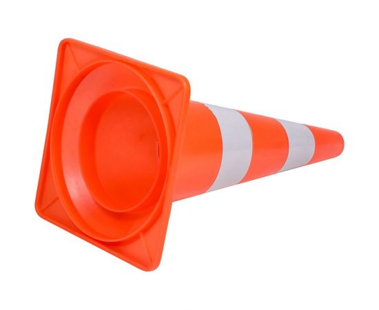 Дорожный мягкий конус Airline 520 мм, 2 световозвращающие полосы AKON003 – изображение 2