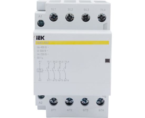 Модульный контактор IEK КМ63-40М AC/DC MKK21-63-40 – изображение 4