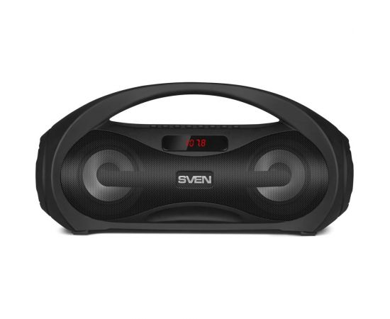 Портативная колонка SVEN АС PS-425 черная, 12 Вт, Bluetooth, FM, USB, microSD, LED-дисплей, 1500 мА*ч SV-019624 – изображение 11