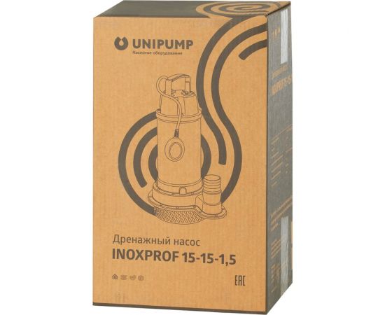 Дренажный насос UNIPUMP INOXPROF 15-15-1,5 72805 – изображение 2