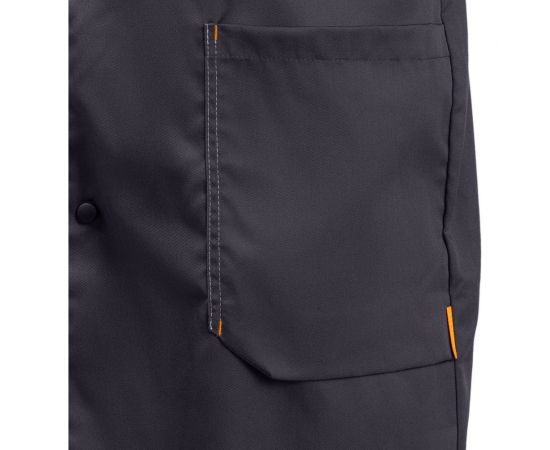 Мужской халат ТЕХНОСЭЙФ ДОН ЭК, темно-серый/серый/оранжевый, р.104-108/182-188 4687203159757 – изображение 3