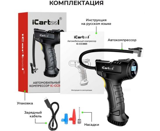 Автомобильный компрессор iCarTool IC-CC3665 – изображение 6