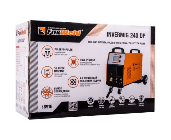 Сварочный полуавтомат invermig 240 dp Foxweld 8916 – изображение 3