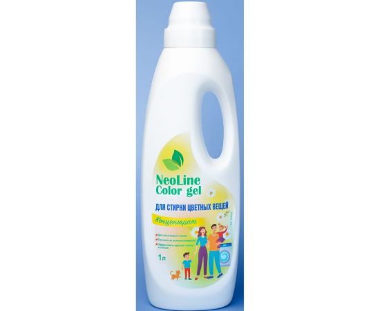 Гель для стирки цветных вещей Neoline Color gel ромашковое поле, 1л 143026 