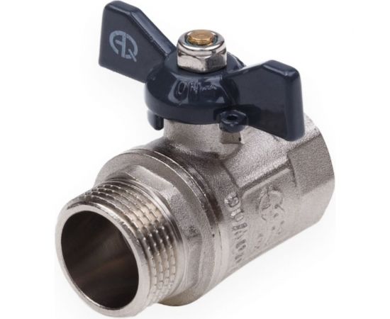 Шаровой кран AQUALINK вн-нар 1/2 B бабочка 1158 