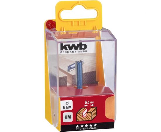 Фреза пазовая (6 мм; S 8 мм; HM) KWB 7546-20 