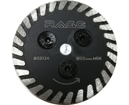 Диск алмазный 50 мм, турбо, с фланцем М14 rage by VIRA 603124 