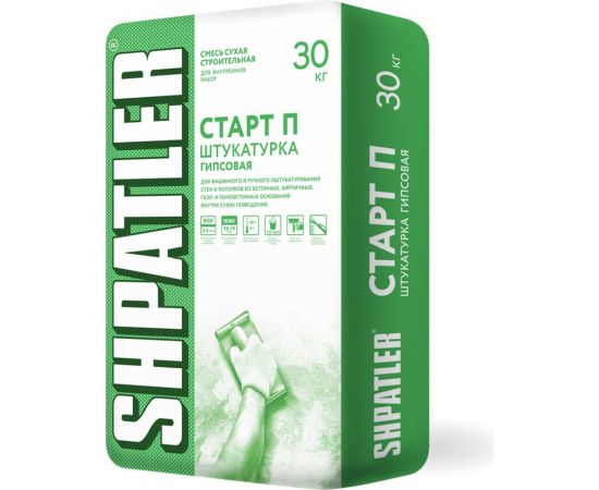 Гипсовая штукатурка ШПАТЛЕР Старт Плюс 30 кг Ш00045 